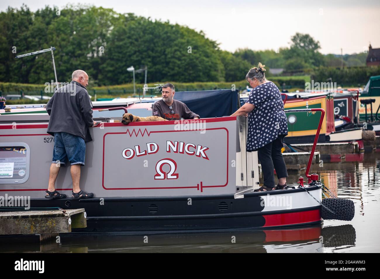Droitwich Spa e Canal Foto Stock