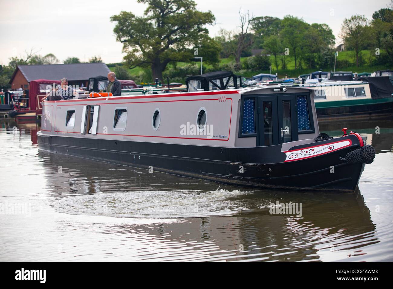 Droitwich Spa e Canal Foto Stock