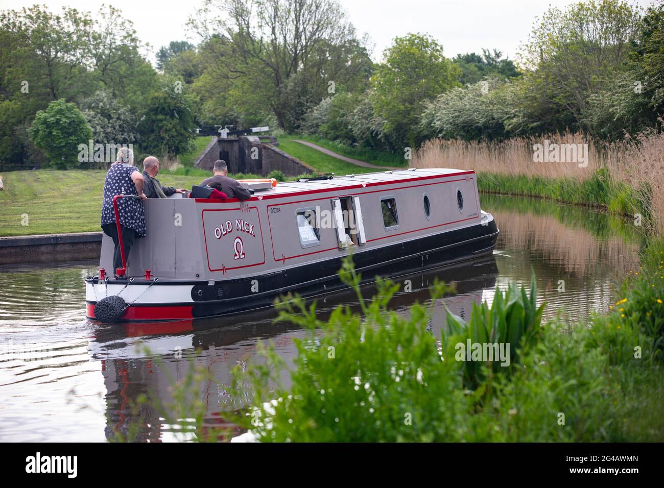 Droitwich Spa e Canal Foto Stock