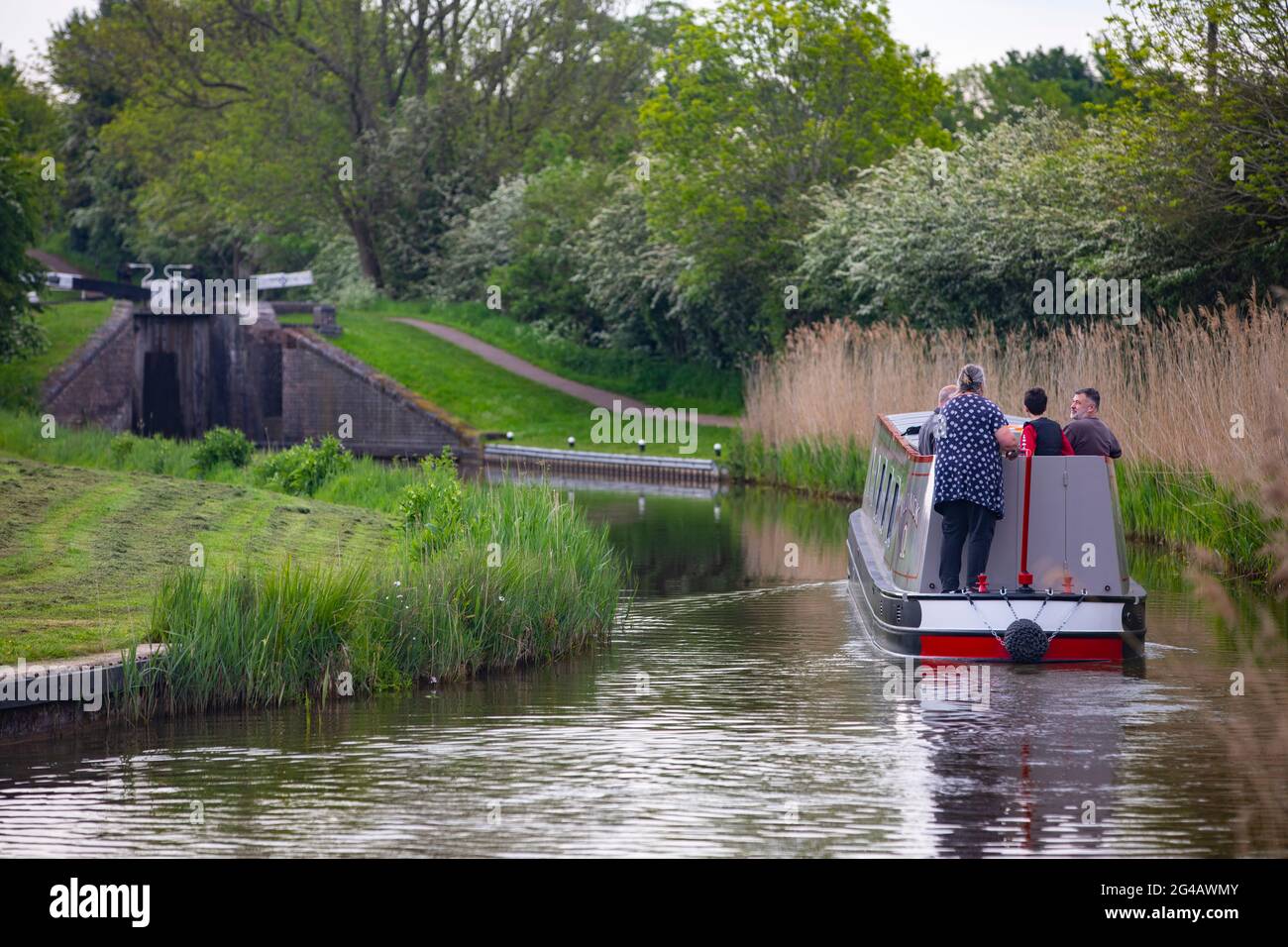 Droitwich Spa e Canal Foto Stock