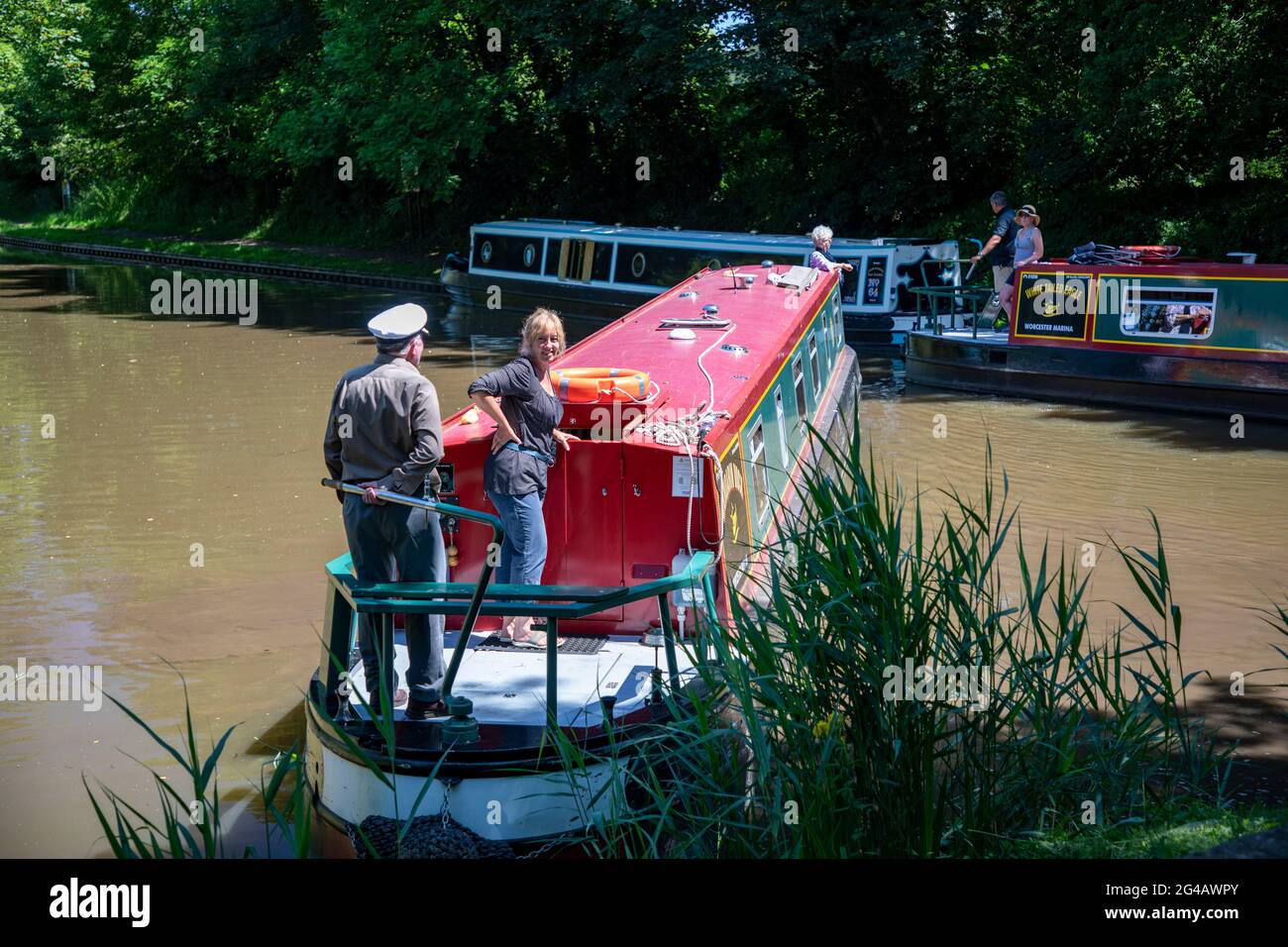 Droitwich Spa e Canal Foto Stock