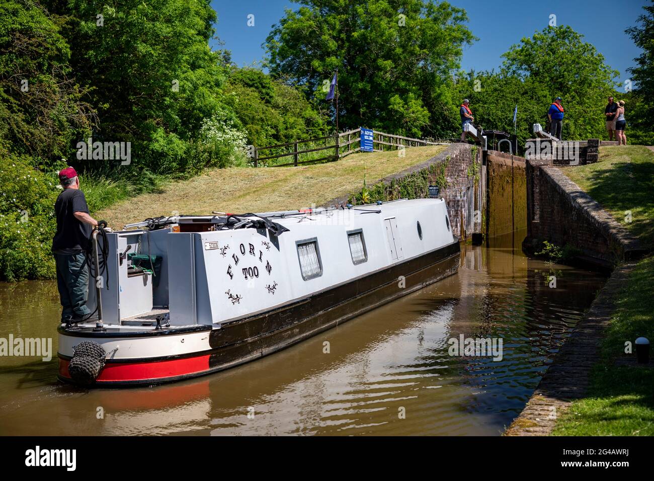Droitwich Spa e Canal Foto Stock