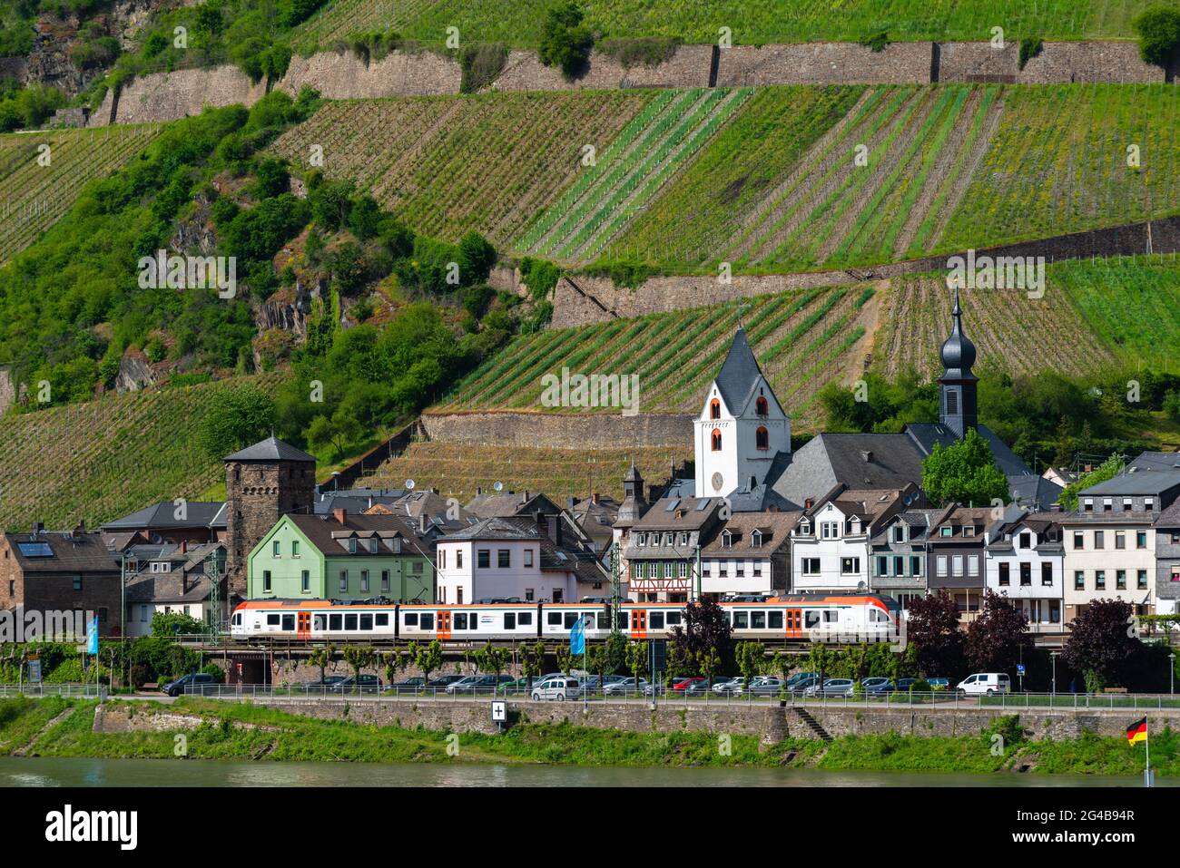 Patrimonio mondiale dell'UNESCO, Valle del Reno, Renania-Palatinato, Germania Foto Stock