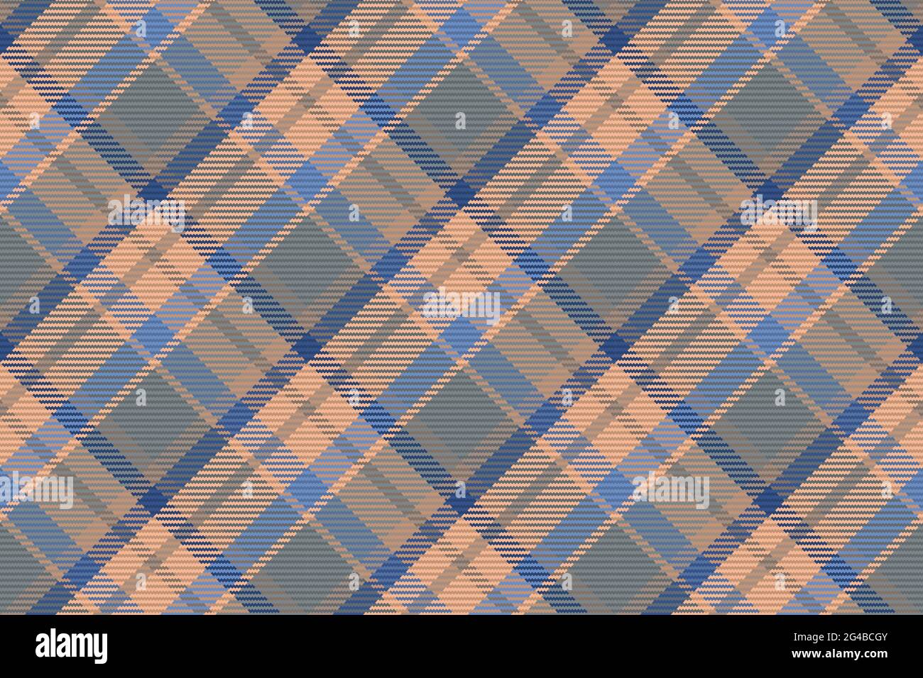 Motivo senza cuciture di motivo scozzese tartan plaid. Sfondo ripetibile con texture del tessuto di controllo. Sfondo vettoriale piatto di stampa tessile a strisce. Illustrazione Vettoriale
