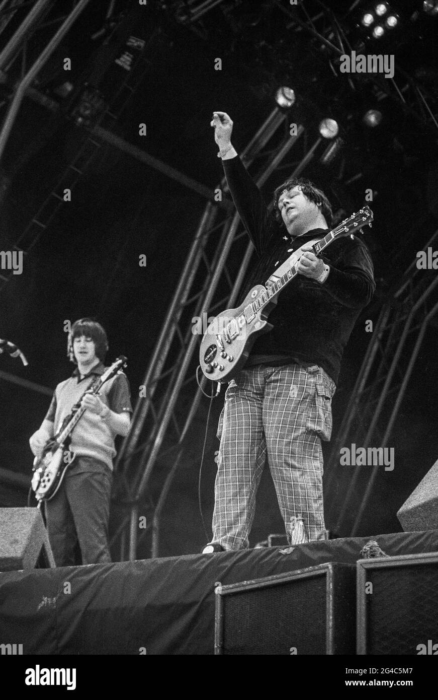 Ecografia al Glastonbury Festival 1998, Worthy Farm, Somerset, Inghilterra, Regno Unito. Foto Stock