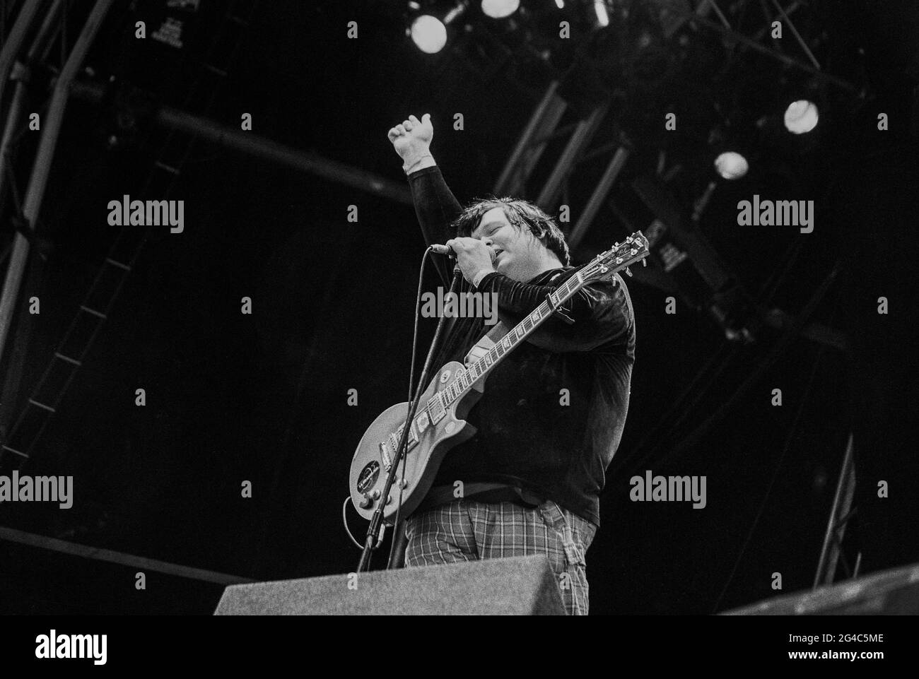 Ecografia al Glastonbury Festival 1998, Worthy Farm, Somerset, Inghilterra, Regno Unito. Foto Stock