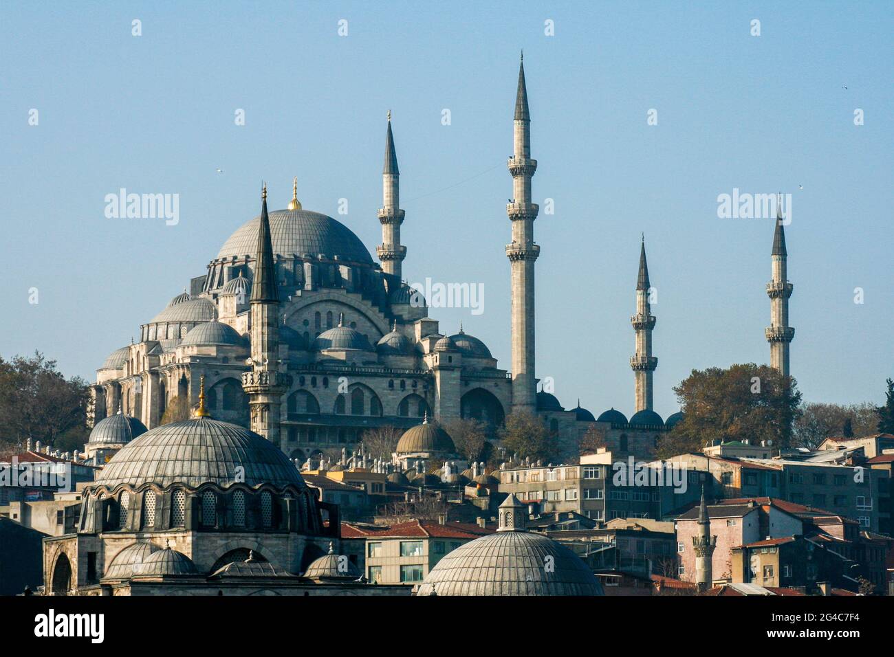Rustem Pasha e Suleymaniye Moschee, Istanbul, Turchia Foto Stock