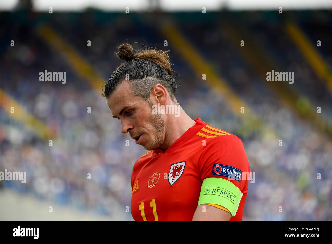 Gareth Bale (Galles) durante la partita UEFA 'Campionato europeo 2020' tra i 1-0 galloni italiani allo Stadio Olimpico il 20 giugno 2021 a Roma, Italia. Credit: Maurizio Borsari/AFLO/Alamy Live News Foto Stock