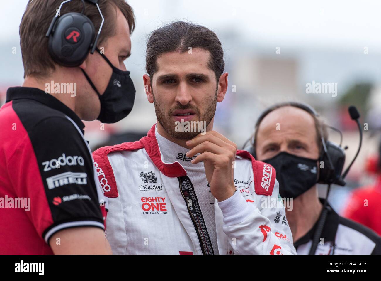 99 Antonio Giovinazzi (ITA Alfa Romeo F1 Team), Gran Premio di Francia di F1 sul circuito Paul Ricard il 19 giugno 2021 a le Castellet, Francia.Foto di Florian Escoffier/ABACAPRESS.COM Foto Stock