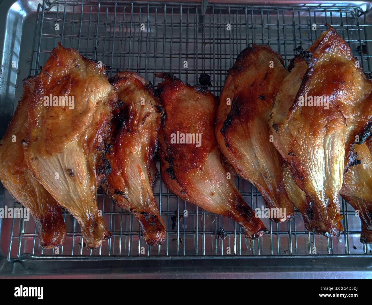 Foto del cibo tailandese che mi piace mangiare molto pollo alla griglia Foto Stock