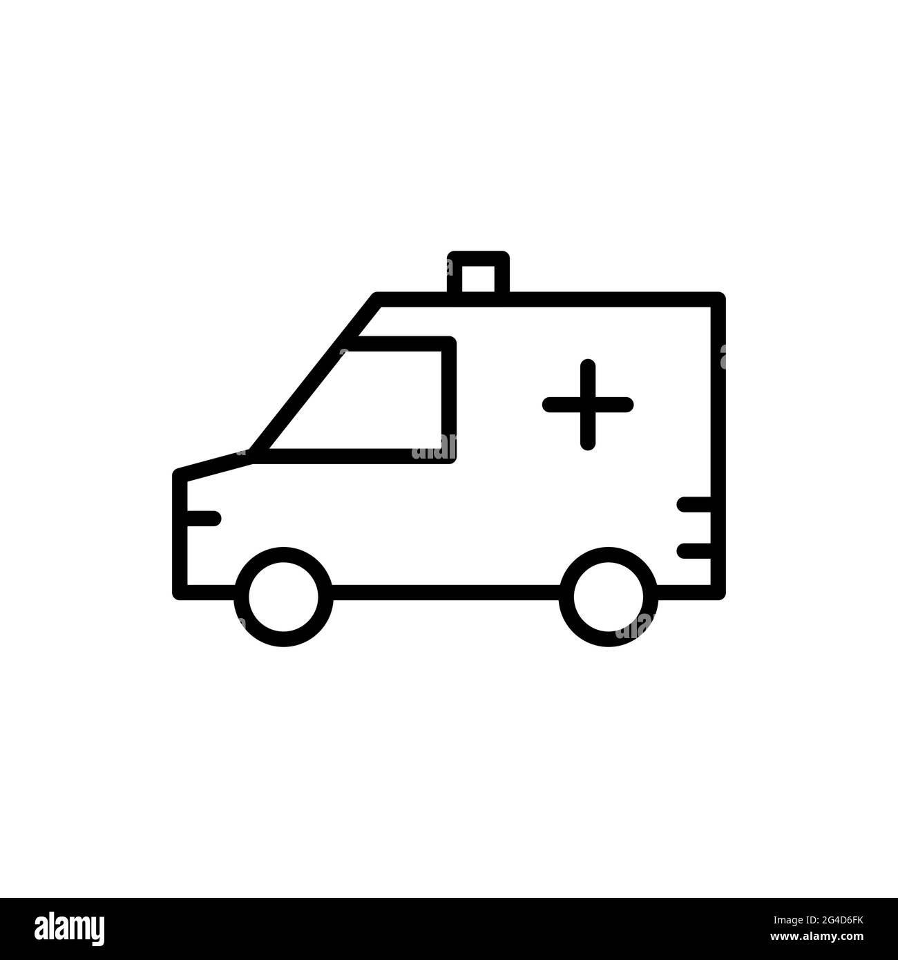 Icona dell'auto medica, illustrazione vettoriale Illustrazione Vettoriale