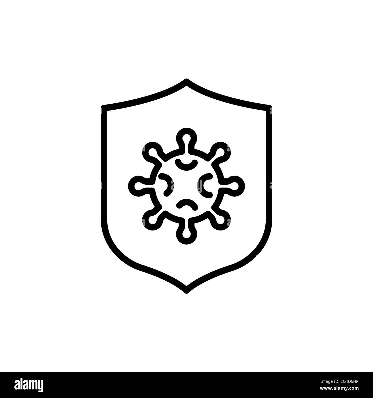 Icona di protezione del coronavirus. Illustrazione vettoriale Illustrazione Vettoriale