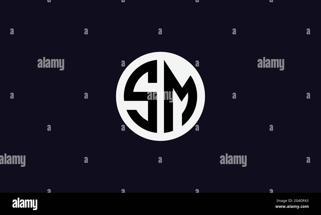 SM e MS S o M Abstract Letter Mark Vector Logo Template for Business Illustrazione Vettoriale