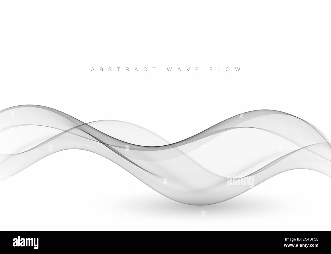 Grigio moderno astratto linea layout gradiente futuristico Smooth Swoosh certificato sfondo. Illustrazione vettoriale Illustrazione Vettoriale