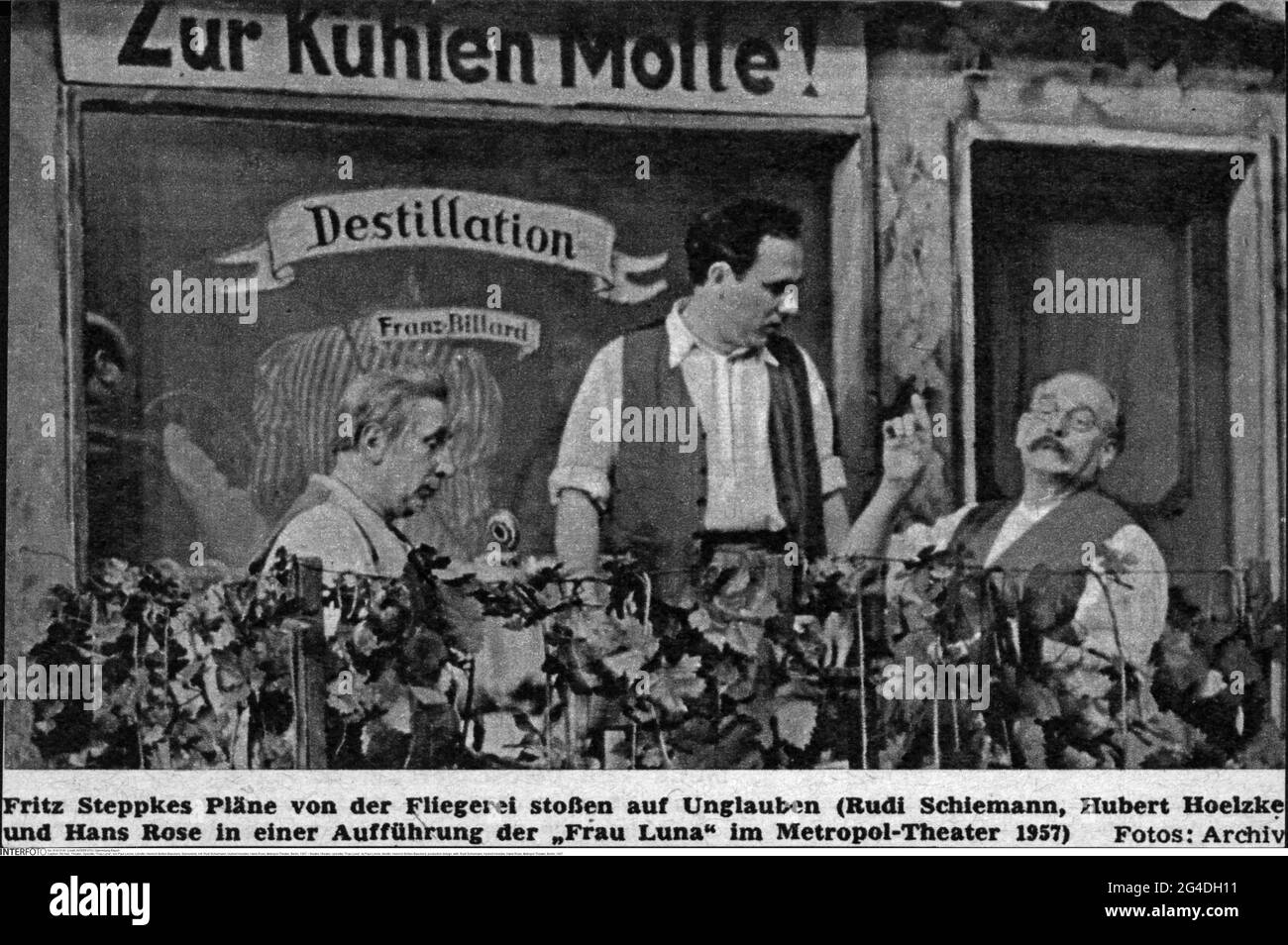 teatro / teatro, operetta, 'Frau Luna', di Paul Lincke, libretto: Heinrich Bolten-Baeckers, INFORMAZIONI-AGGIUNTIVE-DIRITTI-AUTORIZZAZIONE-NON-DISPONIBILI Foto Stock