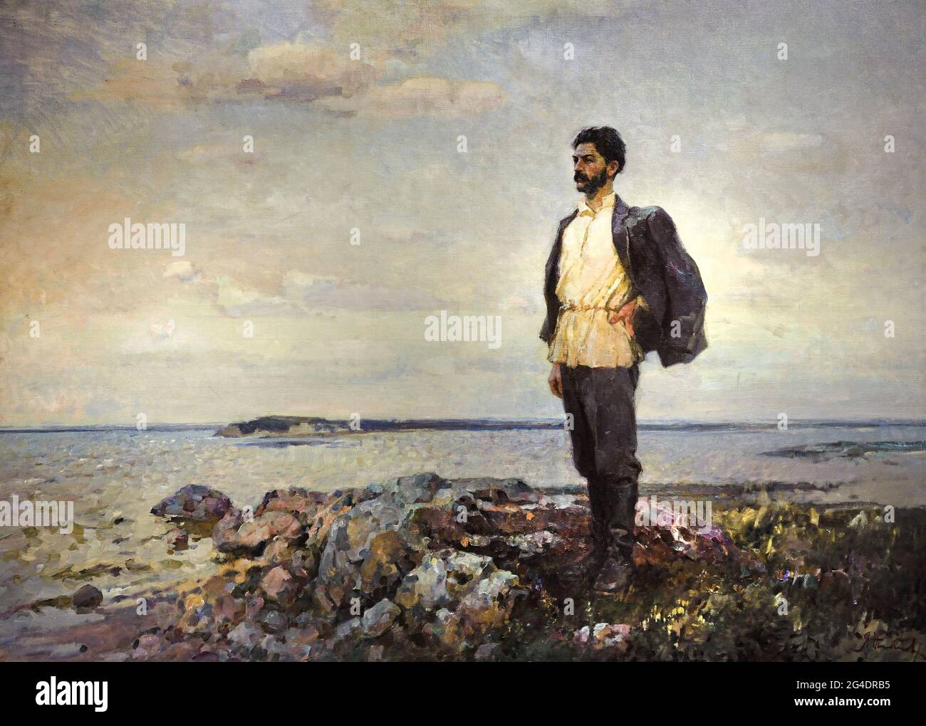 Joseph Stalin nel territorio di Turukhansk 1947 ( Rivoluzione russa 1917 - 1945 ) Lenin Stalin propaganda russa - Pubblicità Russia URSS Foto Stock