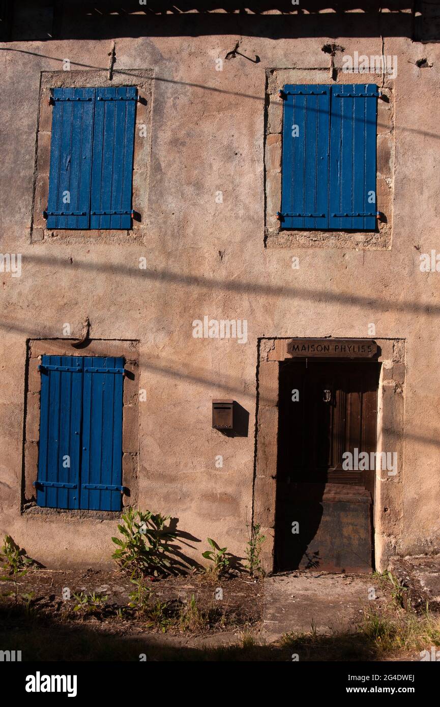 Maison Phyliss, Pont de Cirou al confine tra Aveyron e Tarn, Francia Foto Stock