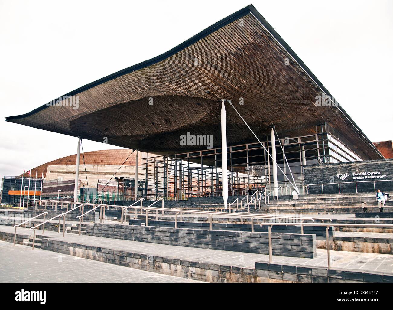 Parlamento gallese (Senedd Cymru) Foto Stock