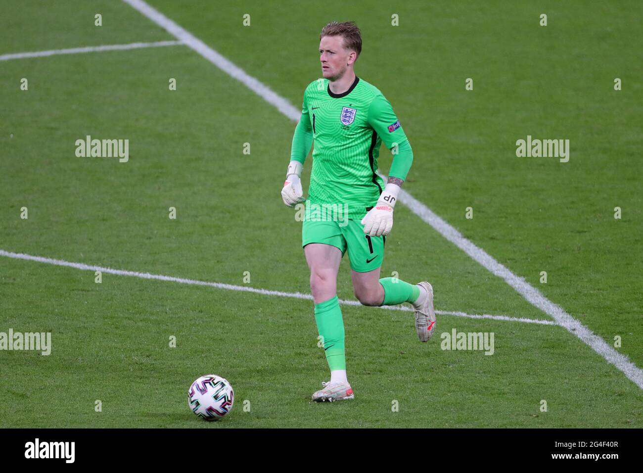 JORDAN PICKFORD, INGHILTERRA, 2021 Foto Stock