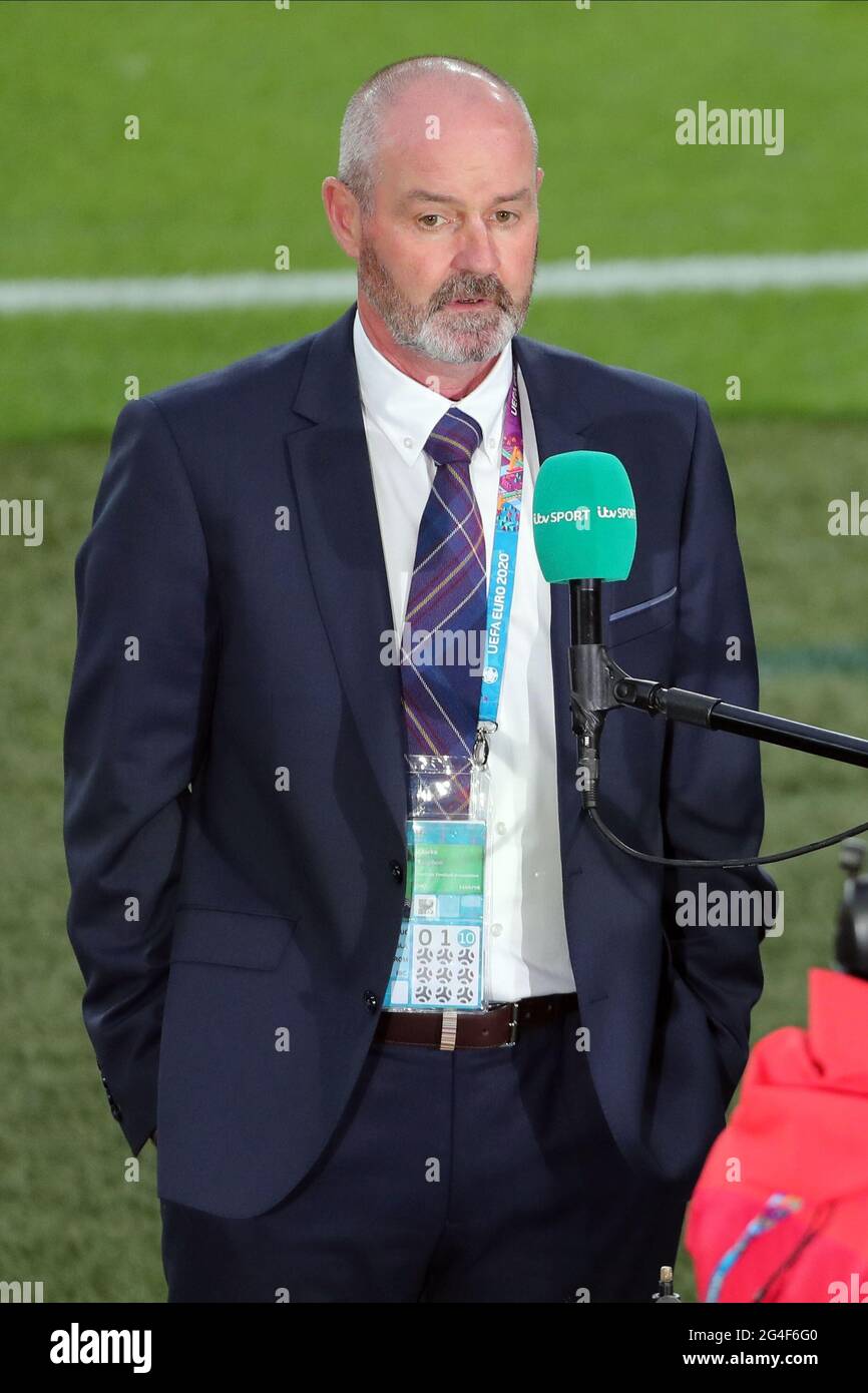STEVE CLARKE, SCOTLAND MANAGER, 2021 Foto Stock