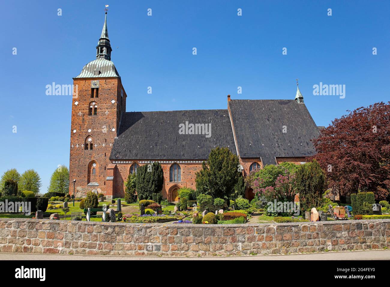 Chiesa storica di Nikolai a Burg auf Fehmarn, Isola di Fehmarn, Schleswig-Holstein, Germania Foto Stock