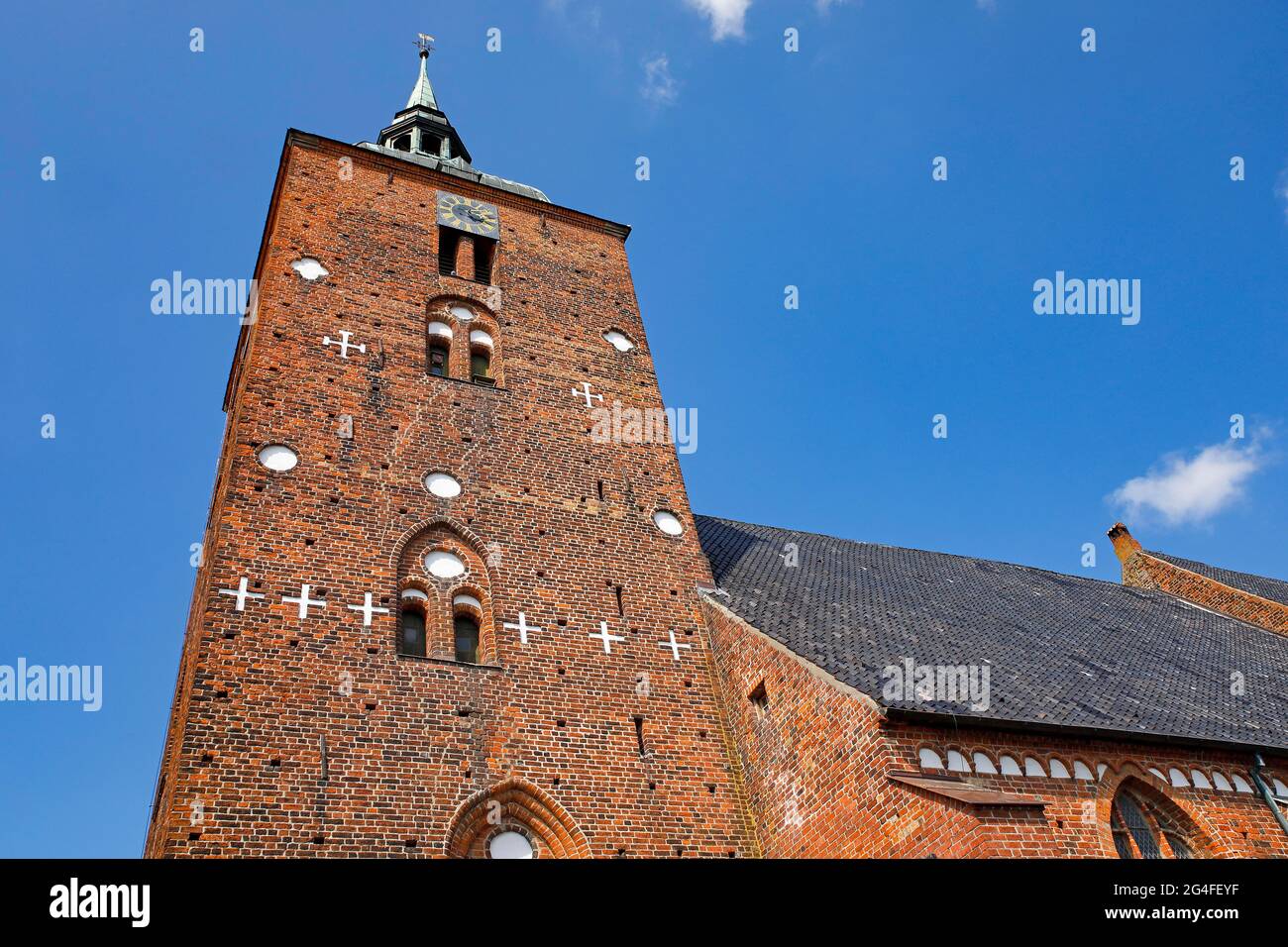Chiesa storica di Nikolai a Burg auf Fehmarn, Isola di Fehmarn, Schleswig-Holstein, Germania Foto Stock