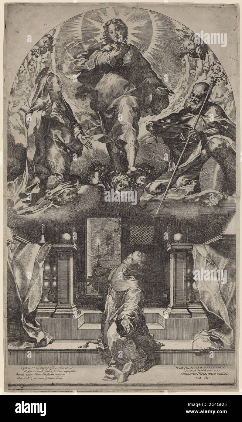 Visione di San Francesco, 1581. Foto Stock