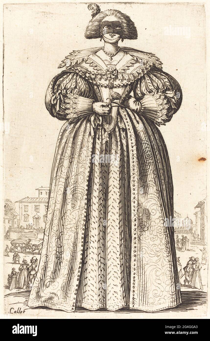 Donna Nobile mascherata, c. 1620/1623. Foto Stock