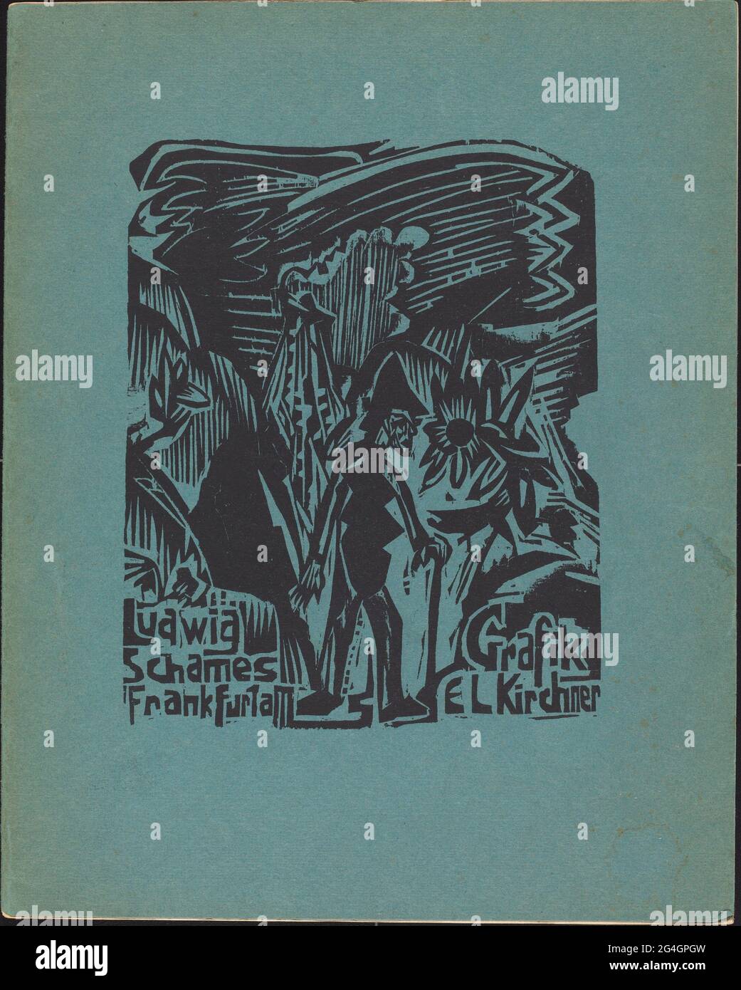 Ludwig Schames Frankfurt a M Grafik e L Kirchner (Ludwig Schames Frankfurt a M Graphic Art e L Kirchner), 1919/1920. [Illustrazione dal catalogo della galleria]. Foto Stock
