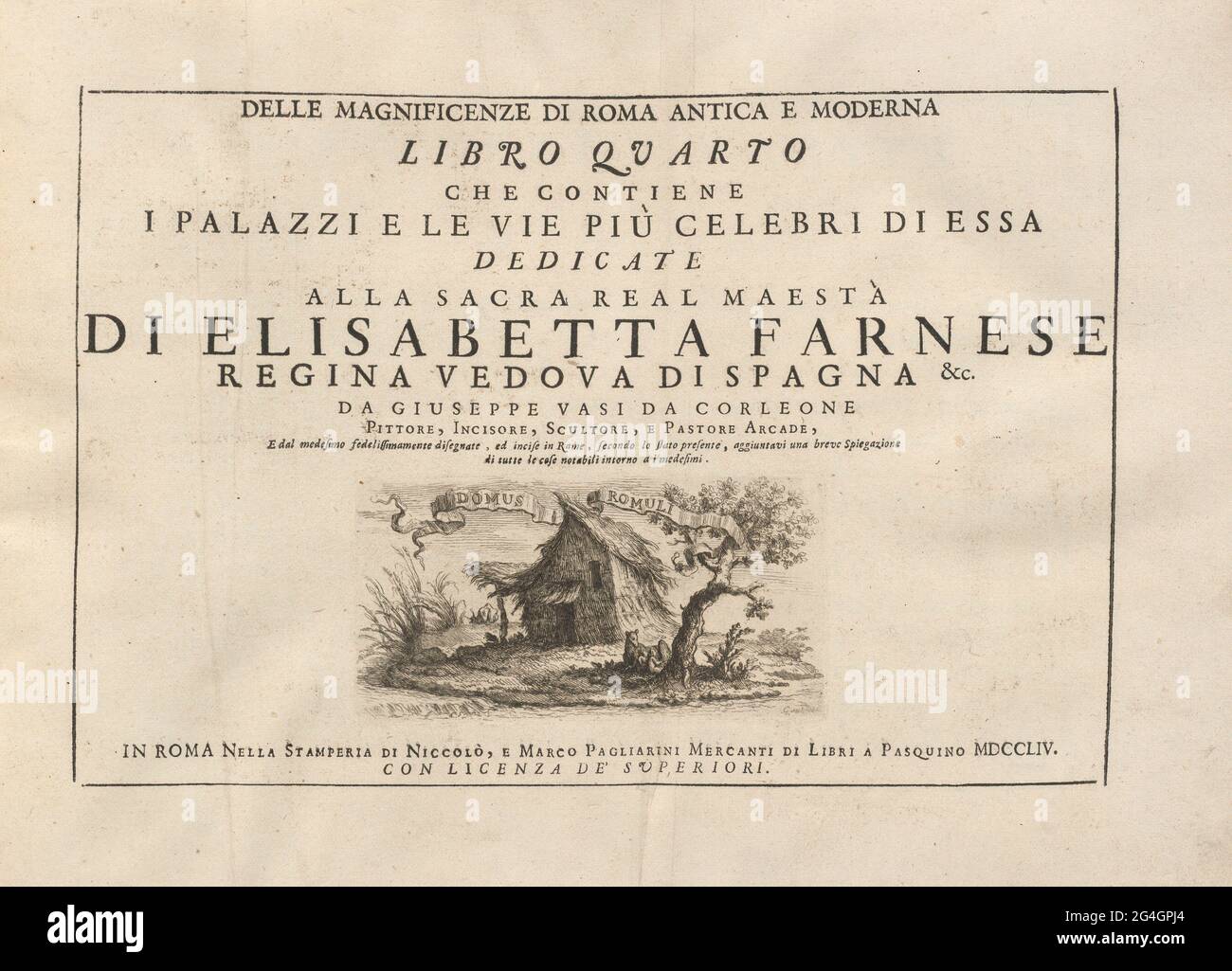 Delle Magnificenze di Roma Antica e moderna (vol 2), pubblicato il 1747-1761. Foto Stock