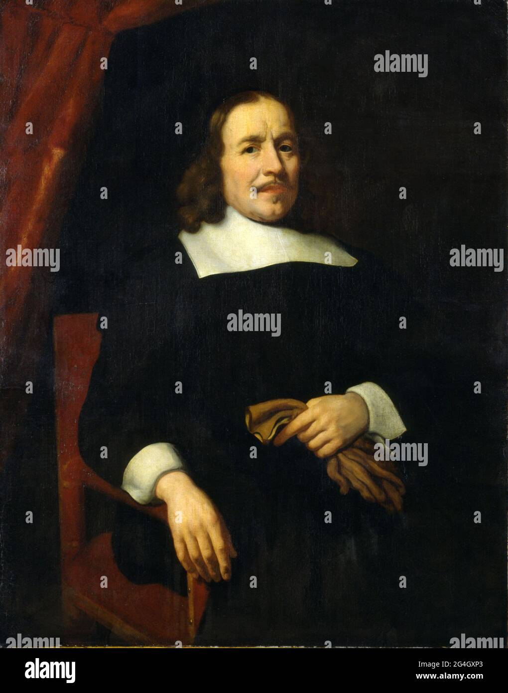 Olandese Gentleman, 17 ° secolo. Precedentemente attribuito a Ferdinand Bol (1616-1680). Foto Stock