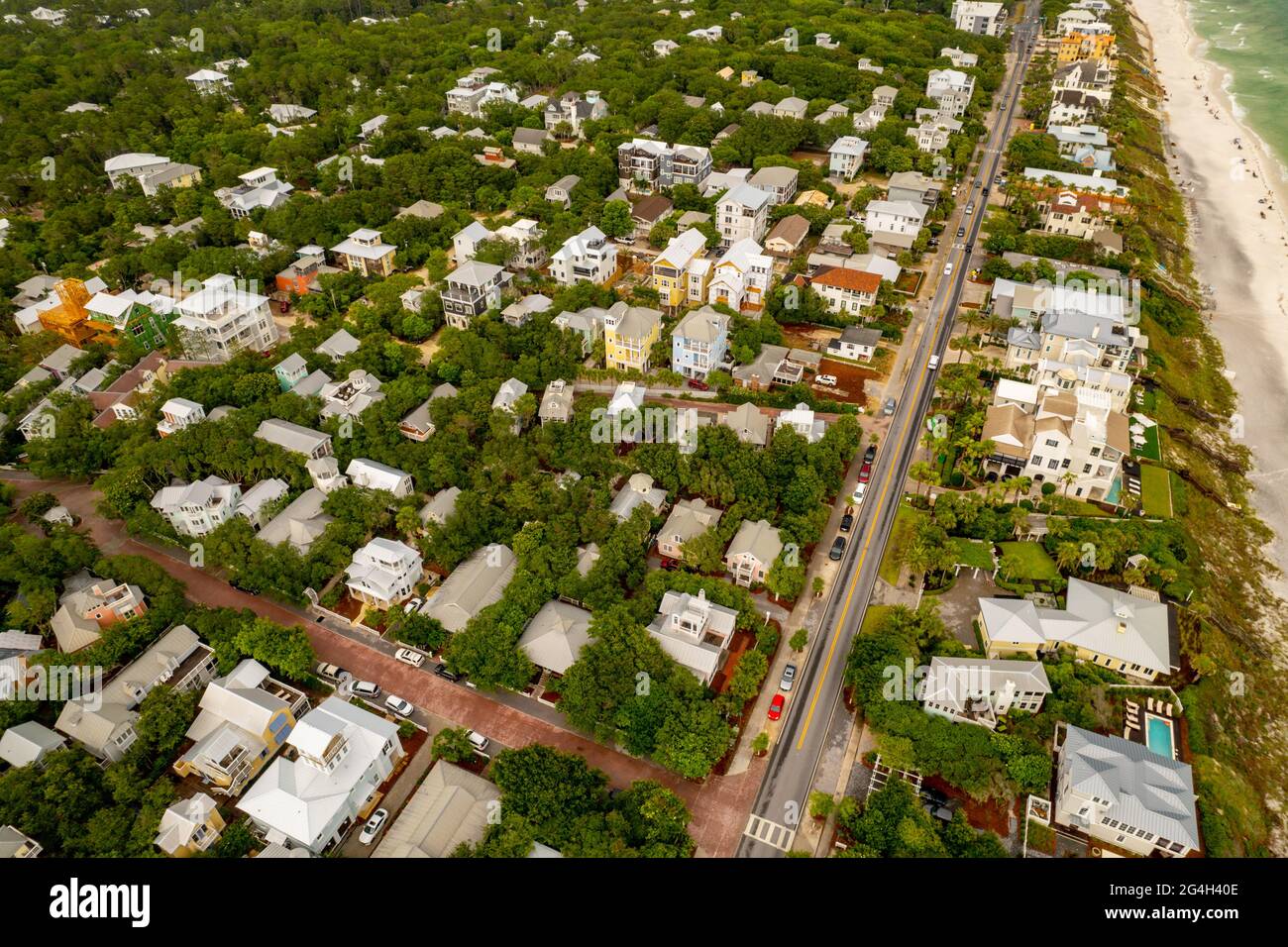 Nrightborhoods Seaside FL USA Santa Rosa Beach Foto Stock
