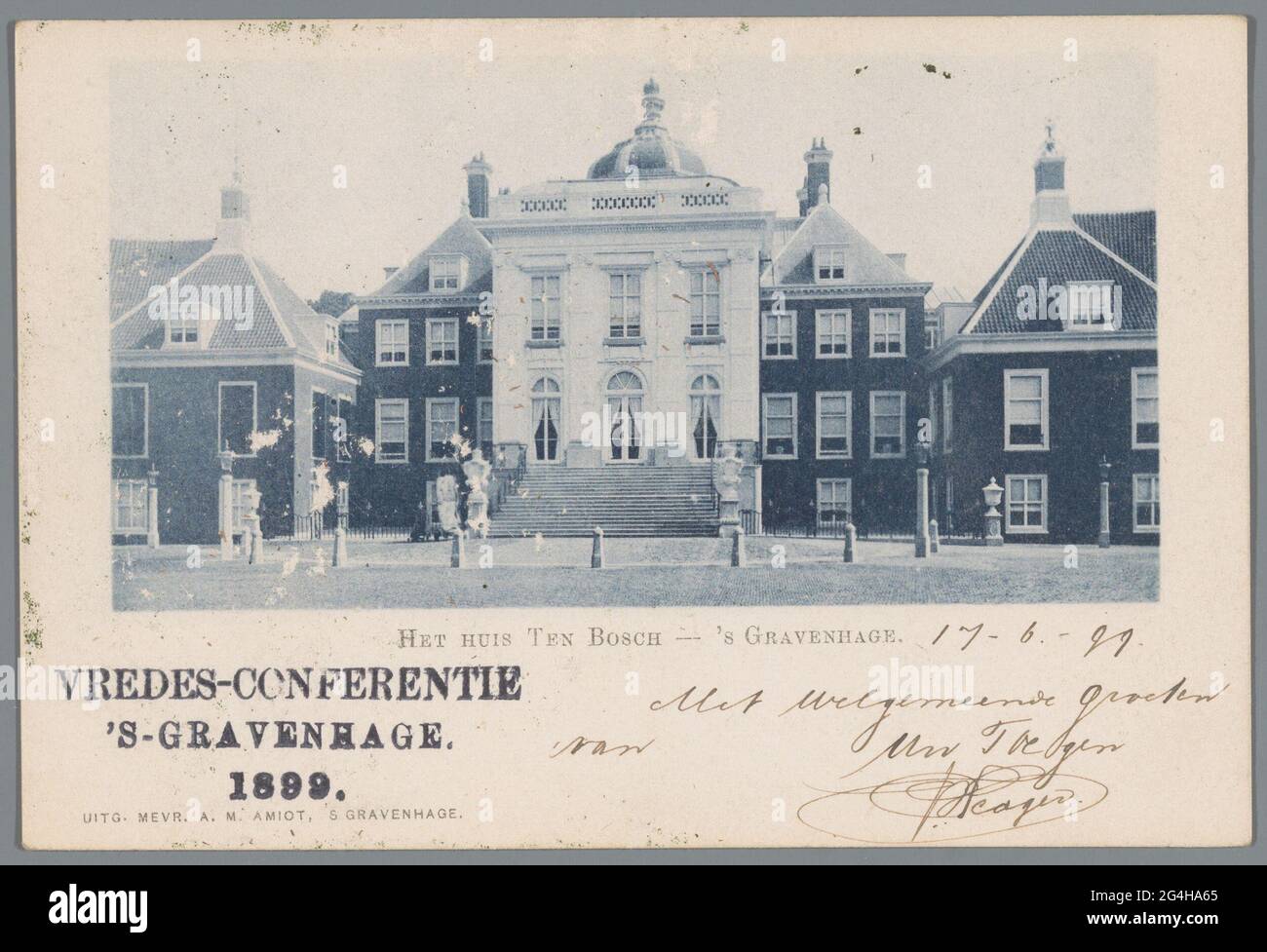 La casa TEN Bosch - 'Gravenhage / Peace conference' s Gravenhage 1899.. Foto Stock