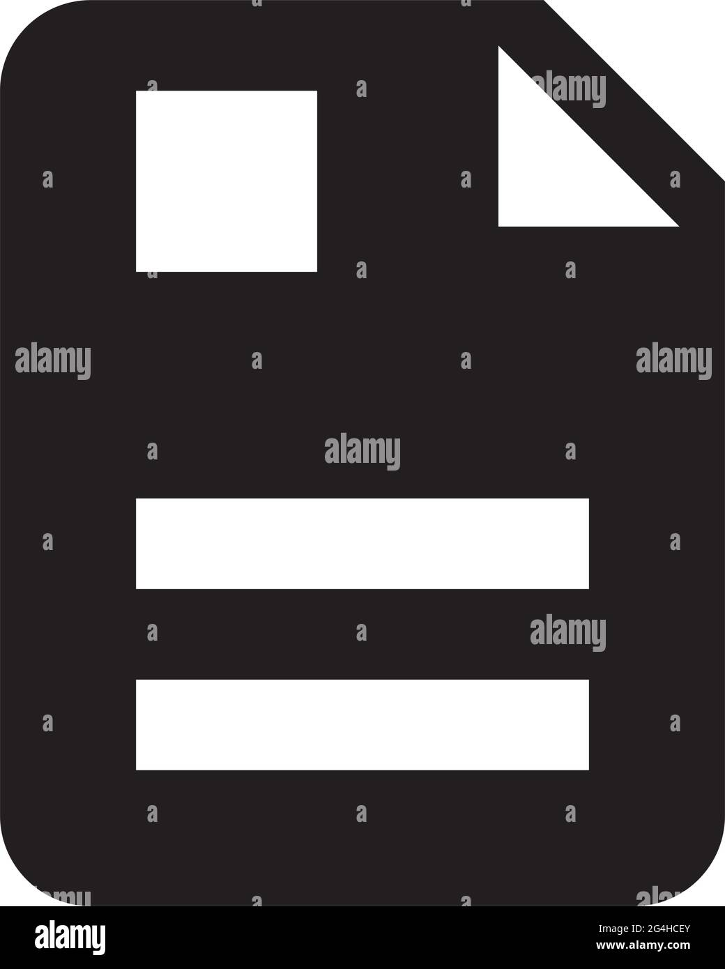 Riprendere i dati vettoriali delle icone del documento e le informazioni per i dati aziendali e finanziari in un pittogramma di glifi Illustrazione Vettoriale