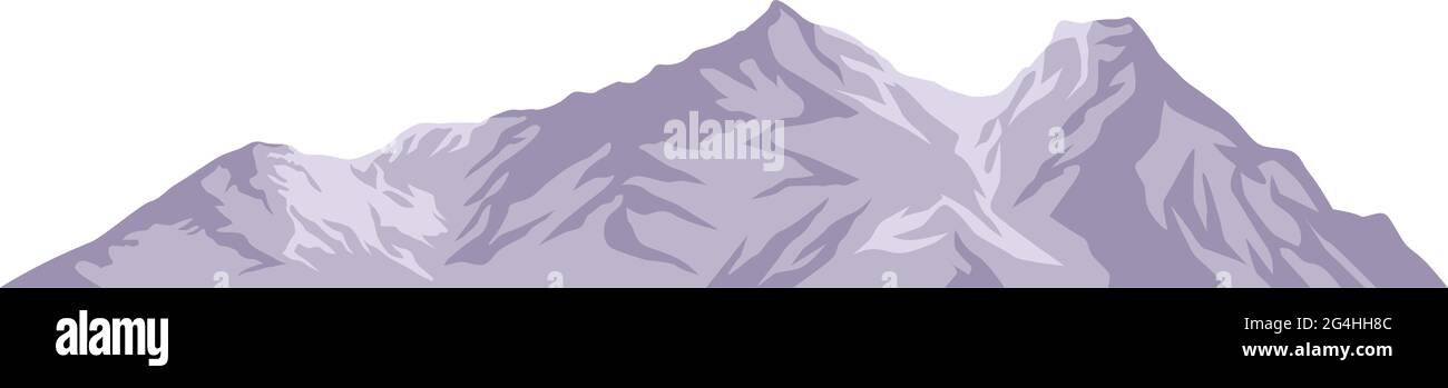 lilac wanderlust montagne Illustrazione Vettoriale