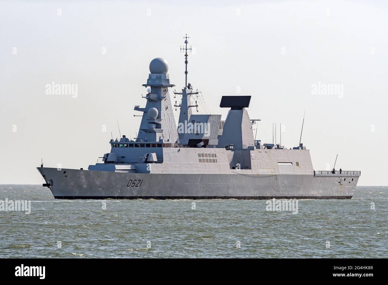 Il francese Marine Nationale Horizon classe cacciatorpediniere difesa aerea Chevalier Paul - marzo 2020 Foto Stock