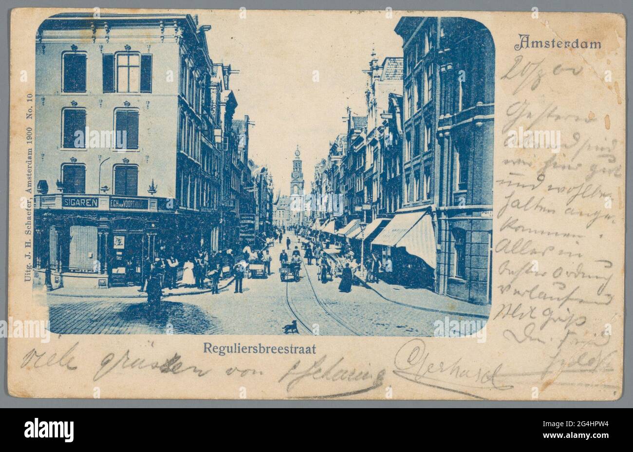 Amsterdam, Treasestraat regolare. . Foto Stock