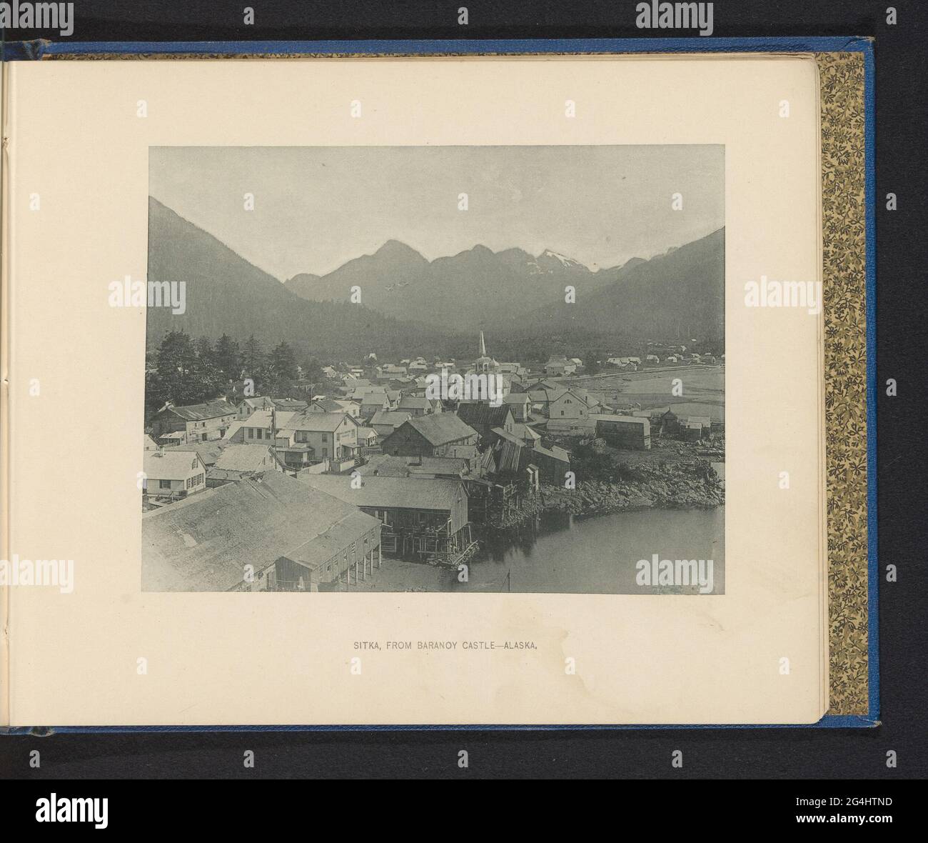 Faccia su Sitka; Sitka, dal castello di Baranoy - Alaska. . Foto Stock