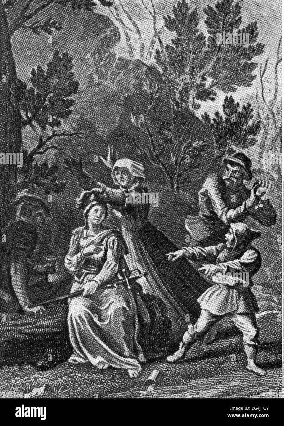 teatro / teatro, teatro, 'la Maid di Orleans', di Friedrich Schiller (1759 - 1805), 5° atto, 3° scena, ARTISTA DEL DIRITTO D'AUTORE NON DEVE ESSERE CANCELLATO Foto Stock