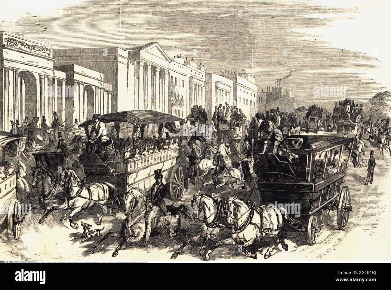 Mostre, esposizione mondiale, Londra, 1.5. - 11.10.1851, 'The Shilling Day - Going to the Exhibition', IL COPYRIGHT DELL'ARTISTA NON DEVE ESSERE CANCELLATO Foto Stock