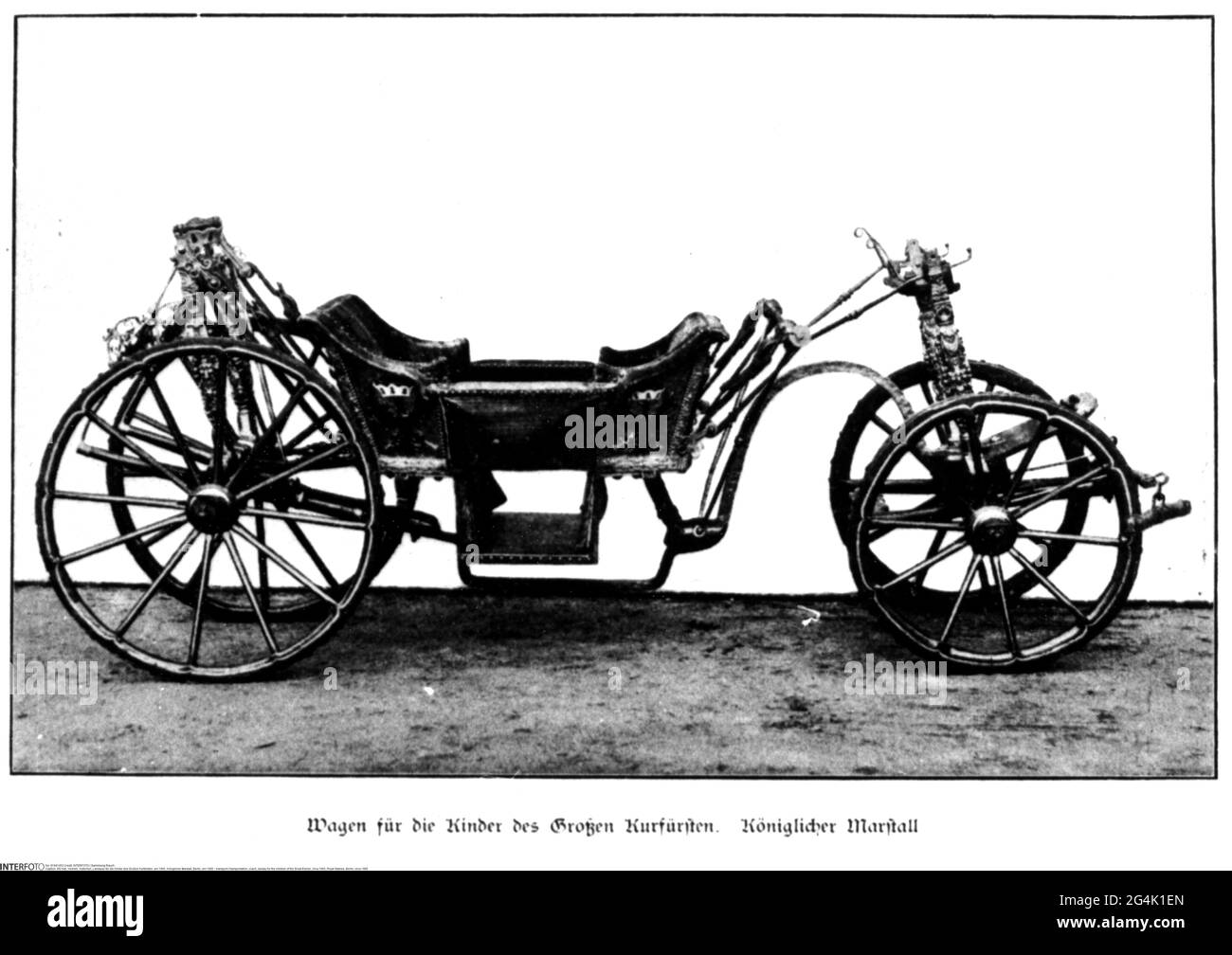 Trasporto / trasporto, pullman, landau per i bambini del Grande Elettore, circa 1665, DIRITTI-AGGIUNTIVI-AUTORIZZAZIONE-INFO-NON-DISPONIBILE Foto Stock