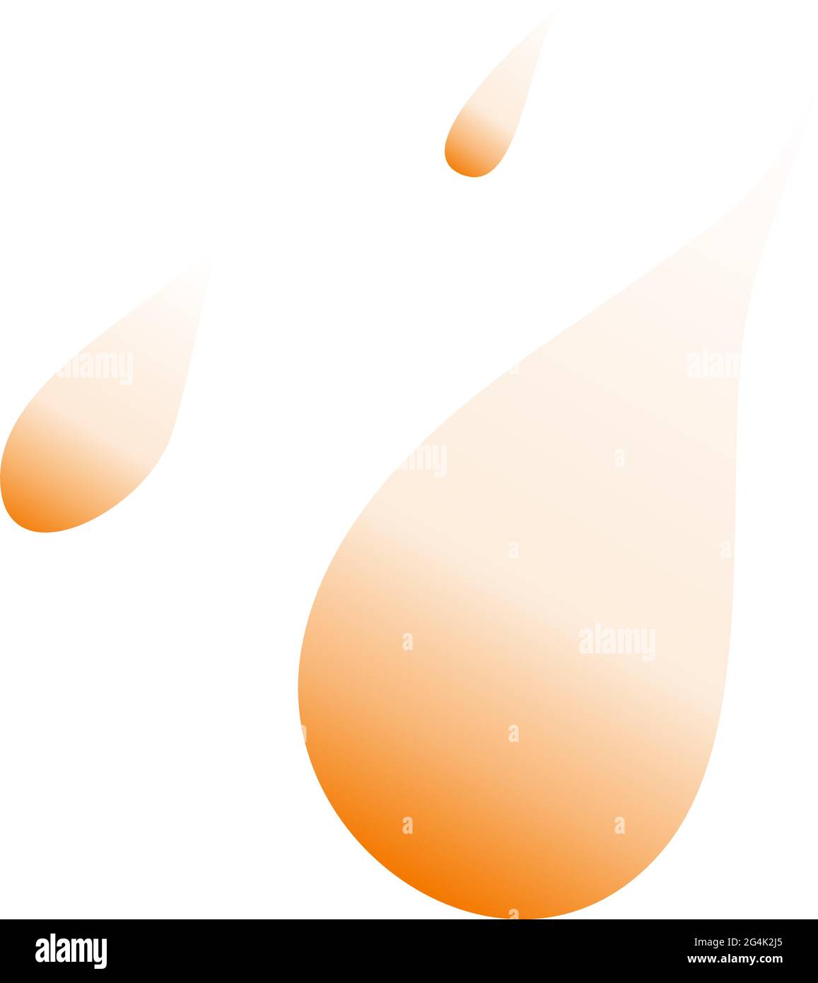 Sfondo astratto dell'estate in arancione, curva, gradazione 024 Illustrazione Vettoriale
