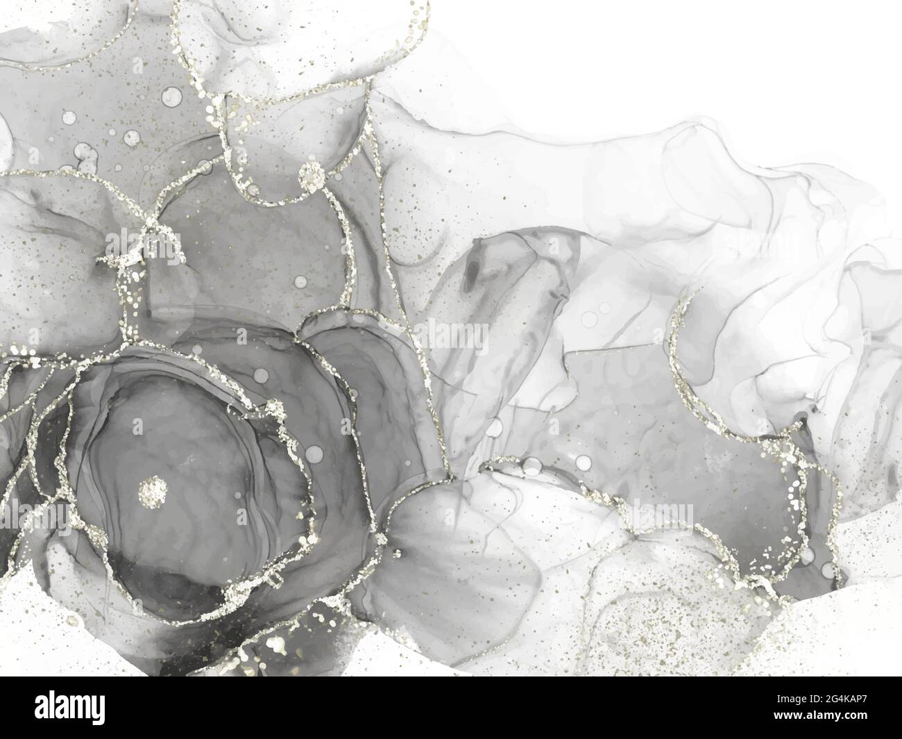 Abstract alcol inchiostro texture marmo stile sfondo. Disegno di illustrazione vettoriale EPS10. Illustrazione Vettoriale