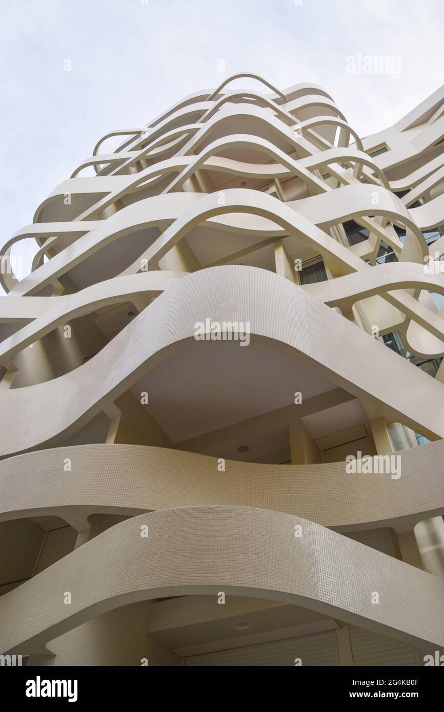 Dettagli esterni dell'Università Internazionale di Monaco. Foto Stock