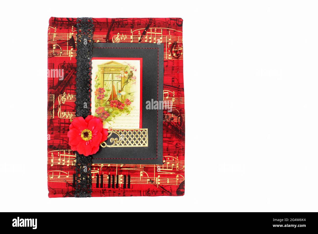 Blocco note fatto a mano. Bellissimo notebook Foto Stock