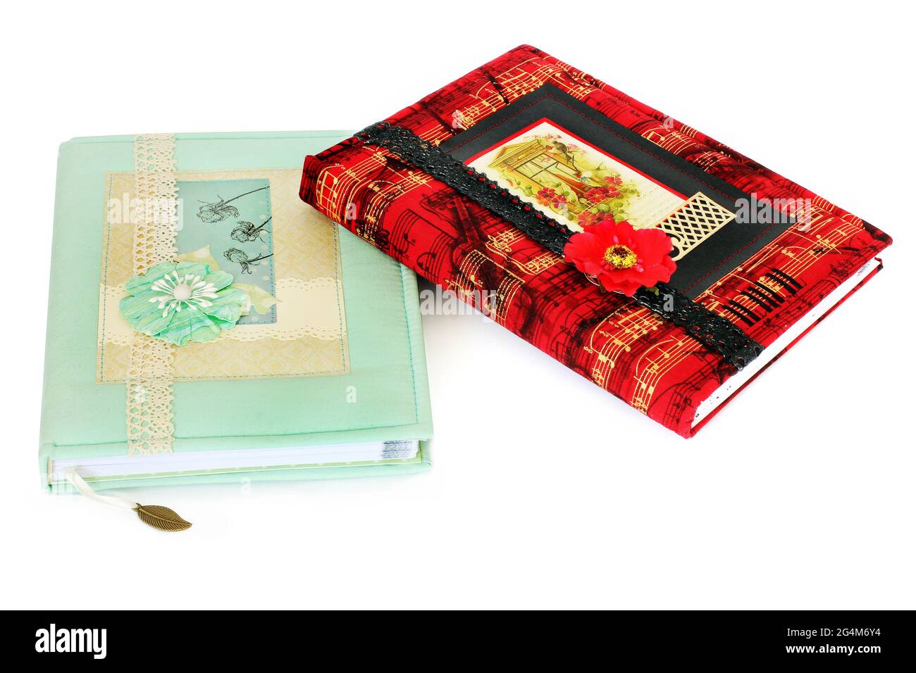Blocco note fatto a mano. Bellissimo notebook Foto Stock