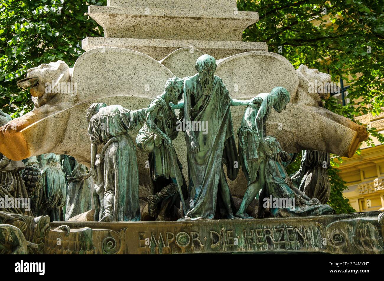 Vienna 3° distretto comunale di Saint Charles Borromeo (Karl-Borromäus-Platz) Foto Stock