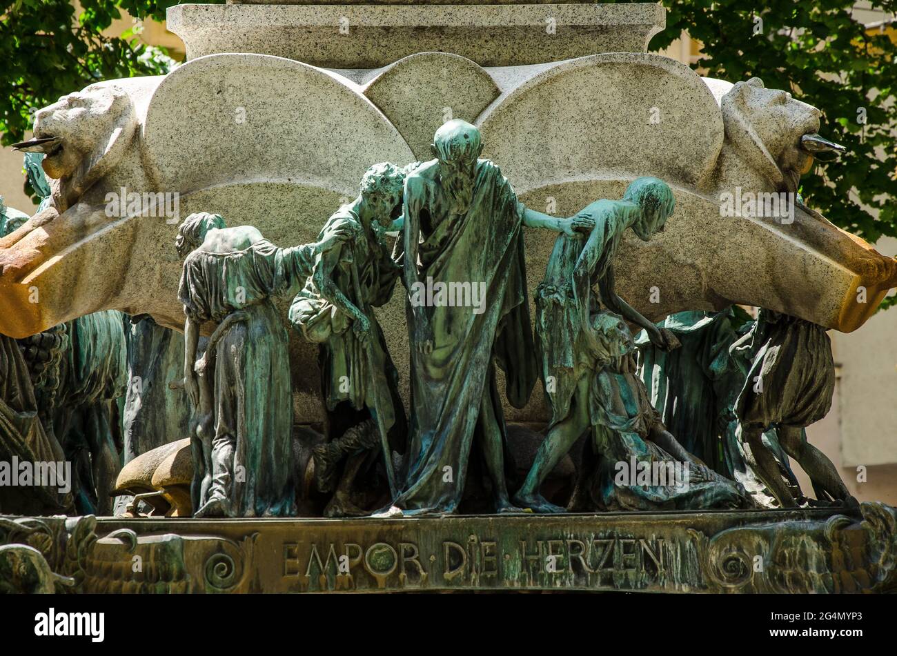 Vienna 3° distretto comunale di Saint Charles Borromeo (Karl-Borromäus-Platz) Foto Stock