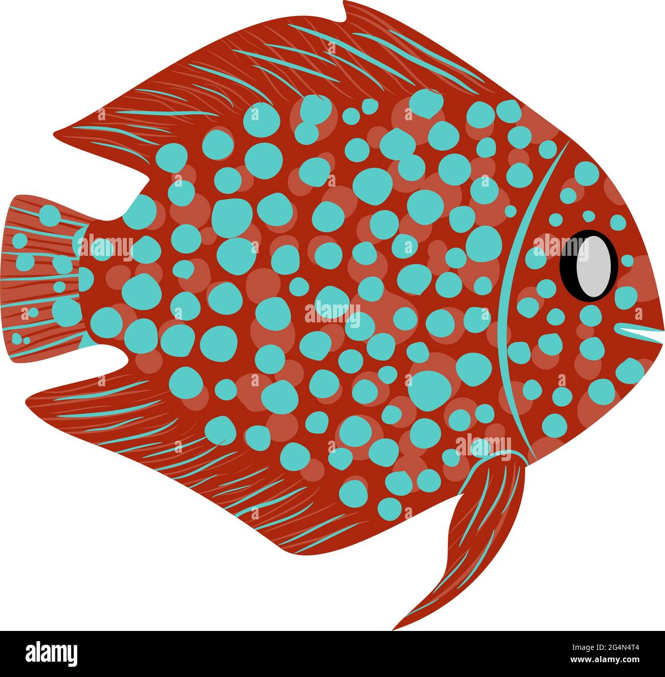 Pesce astratto, EPS8 - grafica vettoriale. Illustrazione Vettoriale
