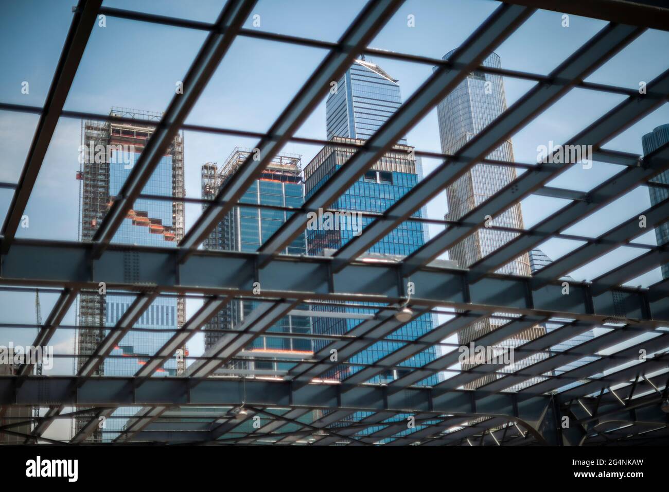 Sviluppo nei cantieri Hudson e dintorni a New York giovedì 10 giugno 2021. (© Richard B. Levine) Foto Stock